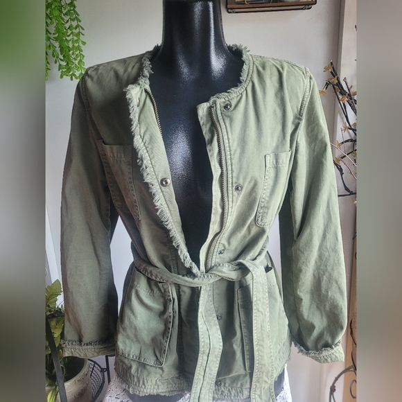 Banana Republic Olive Green Light Jacket S - Picture 2 of 7
